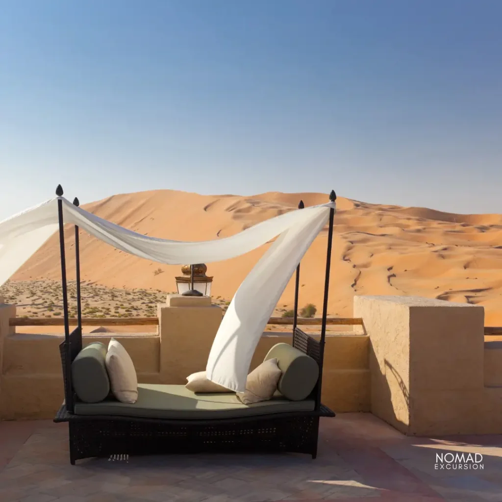 relaxing in desert oases merzouga